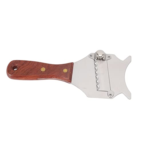 Truffle Grater Adjustable Stainless Steel Truffle Grater Cutter with Ergonomic Wooden Handle for Chocolate Cheese and Kitchen Use