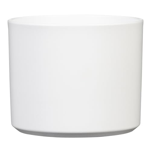 Scheurich Monaco, Pot de fleurs en céramique, Couleur: Panna, 15,5 cm de diamètre, 19,3 cm de hauteur, 4,6 l de volume.