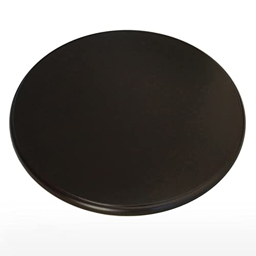 REDEXI Dining Table Wooden Rotating Tray Round Lazy Susan Turntable Heavy Duty Rotating Serving Tray, Silent/Smooth, Solid Wood, 360° Swivel (Color : Black, Size : 90cm/36