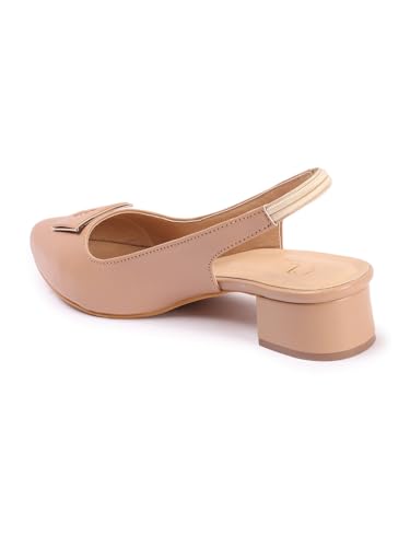 Image of Carlton London Women Stylish Backstrap Sandal for Casual Wear, Party and Formal use with Block Heels
