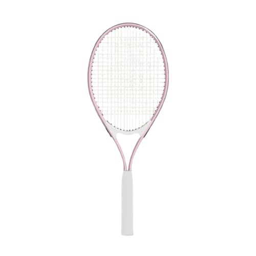 FashionCha Raqueta de Tenis de Entrenamiento Profesional Individual con Marco de Aluminio para Balance Y Durabilidad Adecuado para Hombres Y Mujeres en Canchas, Rosa