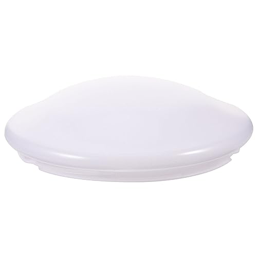 Image of Homoyoyo Mushroom Light Shade, 22.6cm Plastic Flush Mount Ceiling Light Shade Replacement Pendant Lighting Lamp Fixtures for Fan Light Wall Sconce Chandelier Lamps White