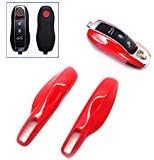 Remote Start Keyless Key Case Cover Shell for Porsche Cayenne Panamera Caman 911 981 (Red)