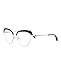 Alexander McQueen Cat Eye Optical Frames Silver Silver Transparent Luxury Eyewear Made In Italy Metal Frame Designer Fashion for Everyday Luxury