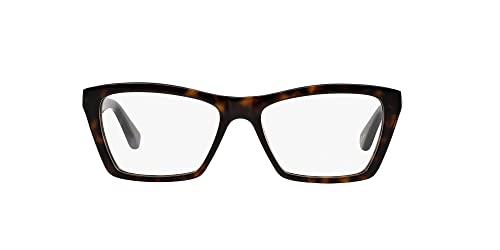 Ray-Ban Women's RX5316 Square Prescription Eyewear Frames, Dark Havana, 53mm
