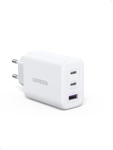 Chargeur USB C 65W GaN UGREEN Zapix triple port blanc pour MacBook Air et iPhone 17