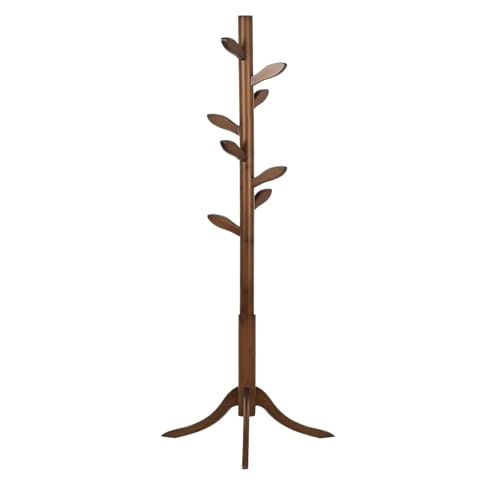 FGXHHS Perchero de pie con Forma de árbol de bambú y 8 Ganchos para Colgar Chaquetas y Sombreros (Color: Bruin, tamaño: 175 x 47 cm)