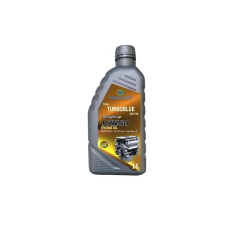 Image of TURBO BLUE 15W50 Engine Oil 1 Litre High Performance Motorcycle Engine Lubricant Enhanced Engine Protection & Smooth Performance Pack of 1