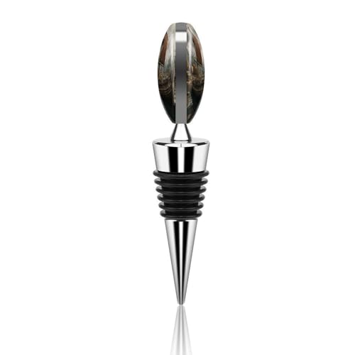 Bouchon de bouteille de vin réutilisable en zinc et silicone style bar