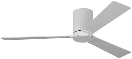 Monte Carlo Fans 3RZHR52RZW Rozzen - 3 Blade Ceiling Fan-9.3 Inches Tall and 52 Inches Wide, Finish Color: Matte White