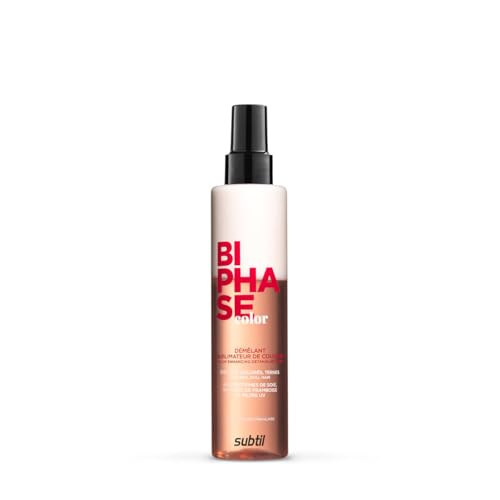 Subtil Biphase Color detangling care 200 ml Un après-shampoing fortifiant qui démêle et protège la couleur des cheveux.