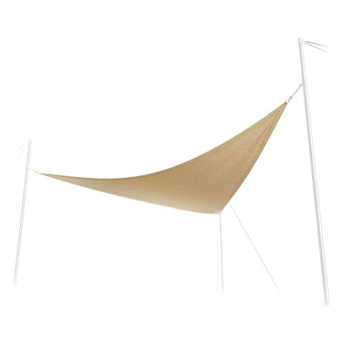Avilia Tenda Triangolare Ombreggiante Beige 4x4x4m con Protezione UV 50+ - Vela Parasole Ideale per Campeggio, Giardino, Terrazza e Balcone con Tessuto Traspirante in Poliestere e Facile da montare