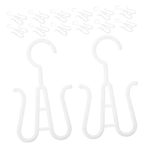 Garneck 20Pcs Sturdy Plastic Shoe Hangers for Space Saving Shoe Storage Portable Drying Rack for Sandals Slippers and Sports Shoes Lightweight Organizer for Home and Travel Use