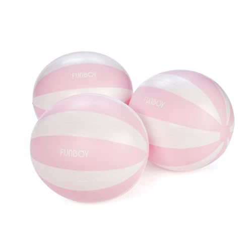 FUNBOY 3-Pack Ballons plage 20'' - ballon gonflable vintage jeu piscine