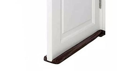 ADEPTNA Premium Dual Door Draft Guard Flexible Cold Air Stopper Adjustable Twin Double Sided Draught Excluder Insulator Energy Saving Under Door Seal Draft – Easy Fit for Door Window Home Office etc