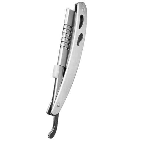 HAPINARY Soporte De Acero Inoxidable Para Afeitadora, Soporte Para Afeitadora De Peluquería, Soporte Para Cuchillas De Barba, Soporte Para Cuchillas De Afeitadora Manual, Soporte De Metal