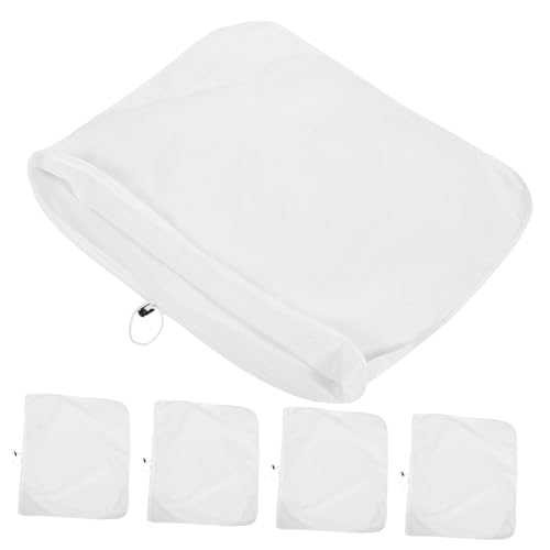 Mikinona 5pcs Drawstring Brewing Bags Kitchen Filtering Bag Fine Mesh Bags for Nut Milk Soybean Milk