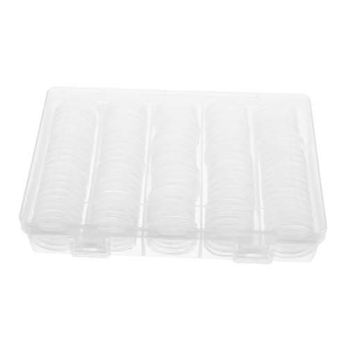Organisateur boite de rangement capsules plastique transparent avec couvercle