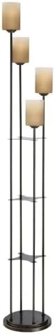 Lite Source Bess 71" High Dark Bronze 4-Light Torchiere Floor Lamp