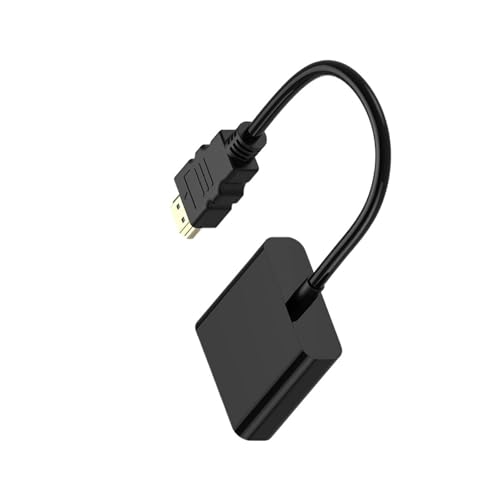 1080P HDMI�Ή� VGA�A�_�v�^�[�P�[�u�� 3.5mm�I�[�f�B�I�W���b�N�t�� USB�d���|�[�g�R���o�[�^�[ PC �m�[�g�p�\�R�� PS4/3 �v���W�F�N�^�[ TV �{�b�N�X�f�B�X�v���C�ϊ����C��(No Audio No Power)