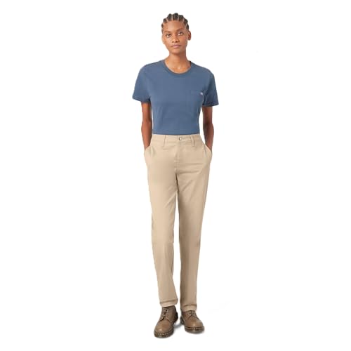Dickies Womens Super Flex Twill Pant - Straight, Desert Sand, 36 - image 1