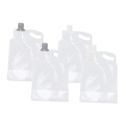 Toddmomy 4Pcs Collapsible Water Jug Durable No Leak Folding Water Containers for Camping Hiking and Outdoor Activities Convenient Portable Water Holders for