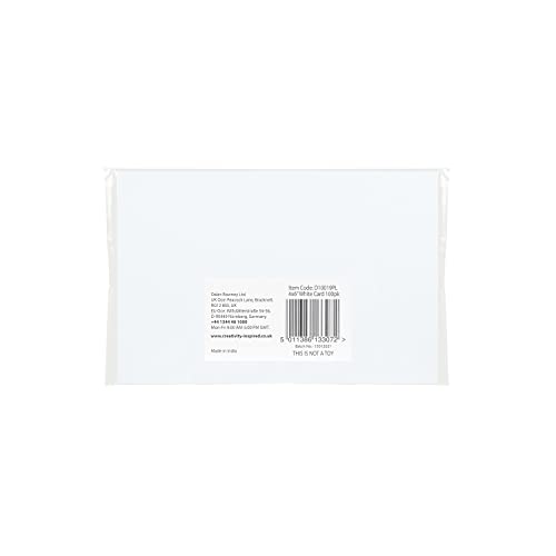 Creativity Inspired 4 x 6" White Blank Cards, Pack of 100 Cards, Card Making - Image 2