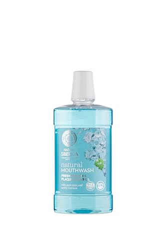 Natura Siberica Natural Mouthwash with Pure Mint & Active Calcium - Natürliche Mundspülung für Plaque-Kontrolle & frischen Atem - Mit Limonnik Nanai & Geißblatt - 520 ml – Bild 3