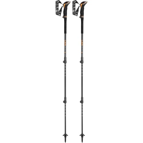 Produktfoto von LEKI Makalu Lite Stöcke, orange-Black-Dark Anthracite, 100-135cm