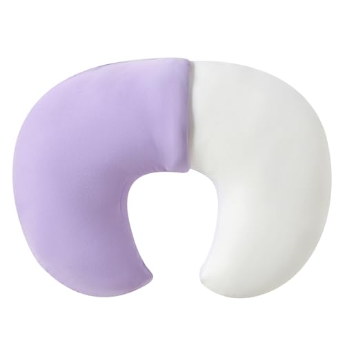 Image of NIVAVA BABY Nursing Pillow and Positioner for Breastfeeding, Ultra Soft Baby Breastfeeding Pillows for More Support for Mom and Baby, with Premium Removable Cotton Cover (Purple)