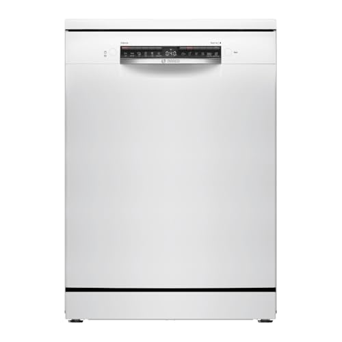 Bosch - Lavavajillas libre instalación, 60 cm. de ancho, Serie 4, Home Connect, AquaStop, Blanco, SMS4HTW03E