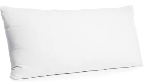ACCRUX-Almohada de Fibra Antialérgica Suave, Transpirable, Fibra Hueca Siliconada de Alta Recuperación, La Funda Exterior Esta Fabricado de Microfibra. (40 X 105 CM)