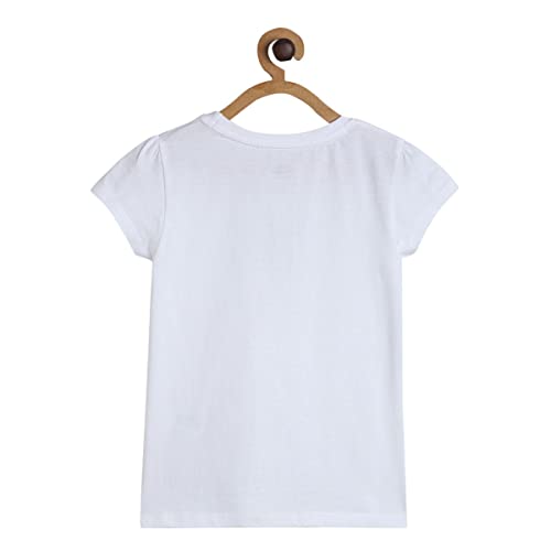 Image of miniklub Girls Round Neck Short Sleeve Knitted Cotton Top (Black Color)
