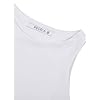 Women’s Sexy Sleeveless High Neck Racerback Cropped Tank Tops Cute Teen Girls Halter Neck Crop Tops Vest White Medium