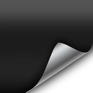 VViViD Matte Black Vinyl Wrap Adhesive Film Air Release Decal Sheet (1ft x 5ft)