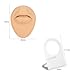 6ixGosh Soft Silicone Body Parts Model Elegant DIY Body Piercing Kit Human Body Part Displays Set Silicone Ear Mouth Nose Eye Tongue Navel Model for Piercing Practice and Jewelry Display, Lip