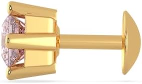 Malabar Gold & Diamonds Yellow Gold Nose Pin for Women 22 k | 22k BIS Hallmark (916) Nose Stud for Women and Girls with Piercing