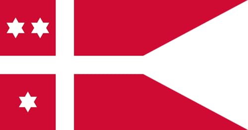 Drapeau Vice-Amiral Danemark XL de format paysage pour mât extérieur
