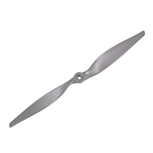 uxcell RC Propellers CW 13x6.5 Inch 2-Vane for Airplane Nylon Gray 2Pcs with Adapter Rings