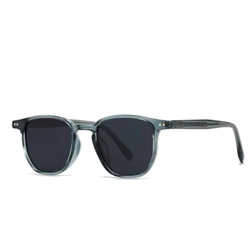 Lunettes de soleil homme mode UV400 vintage rétro pour femme tendance avec rivets géométriques