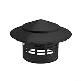 Niceminiwall Capuchon de cheminée en acier inoxydable 304, hotte d'échappement imperméable avec maille pour tuyau d'aération de toit, protection contre les oiseaux pour sortie d'air frais mur