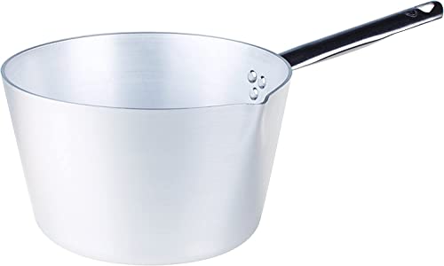Pentole Agnelli Alluminio ALMA10920 Linea 3mm Casseruola Conica con 1 Manico, 20 cm, Acciaio