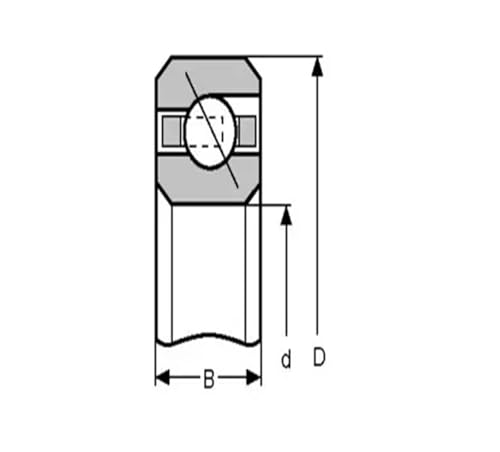 Rodamientos de bolas radiales KA042CP0 ultrafinos para optimizar el espacio en mecanismos, 1 ud 4