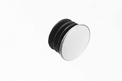 25mm Chrome Tube|Pipe Clothes Garment Dress Hanging Rail Dry Cleaners Wardrobe (25mm Chrome End Cap (Pk of 2))