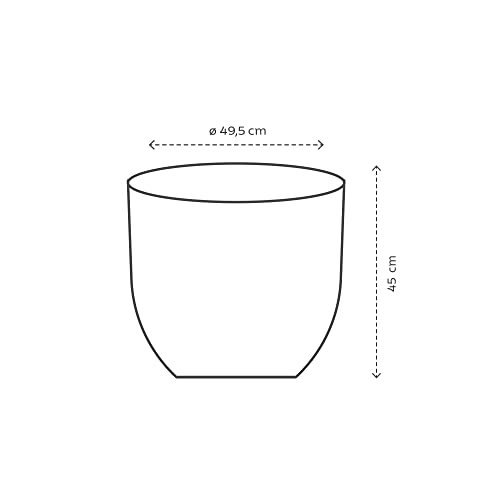 Vaso Tramontina Laos em Polietileno Marrom 45 cm