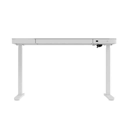 Mesa com Regulagem de Altura Elétrica Elements Musa Branca