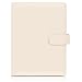 SKYDUE A5 Binder, A5 Ringbuch Kunstleder, Ringbuch a5 Nachf&uuml;llbar, Budget Binder, Notizbuch (Innenpapier Nicht Enthalten), Organizer F&uuml;r B&uuml;ro Schule Und Reisearbeit(Beige)