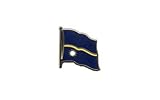 Flaggenfritze Flaggen-Pin/Anstecker Nauru vergoldet