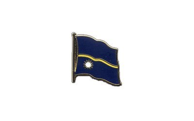 Flaggenfritze Flaggen-Pin/Anstecker Nauru vergoldet