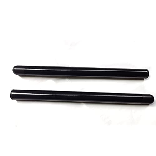 Image of 43mm Clip ons Handlebar Fit for Fork Tube 43mm cafe Racer Motorcycle handlebars 7 /8 inch, 43 mm Clip on Assembly CNC Black Bars